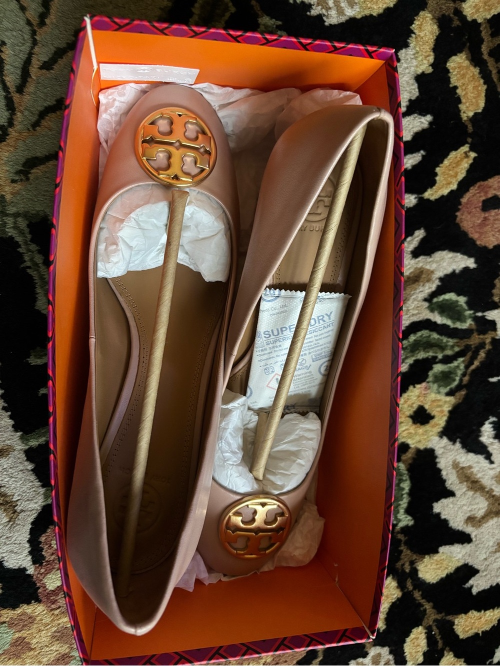 New Tory Burch Chelsea Wedge Pumps- Blush Pink Sz 11M